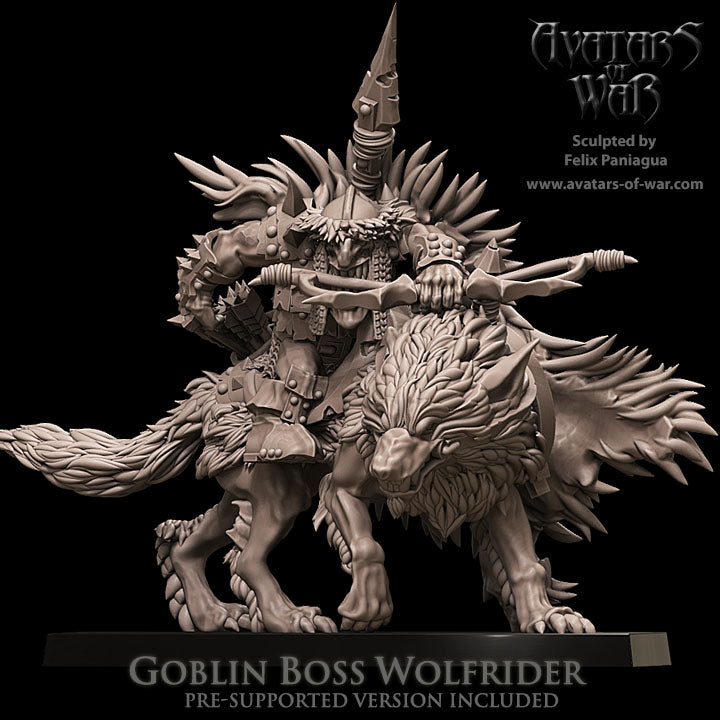 Goblin Boss Wolfrider - Avatars of War