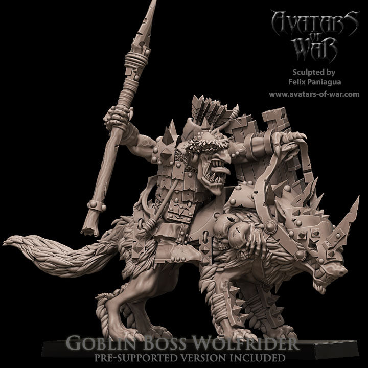 Goblin Boss Wolfrider - Avatars of War