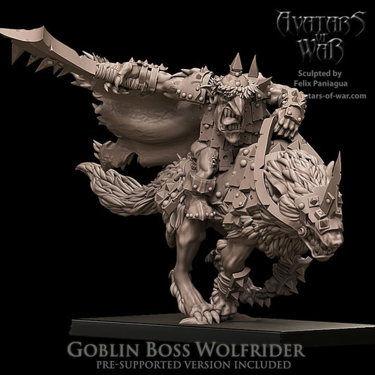 Goblin Boss Wolfrider - Avatars of War