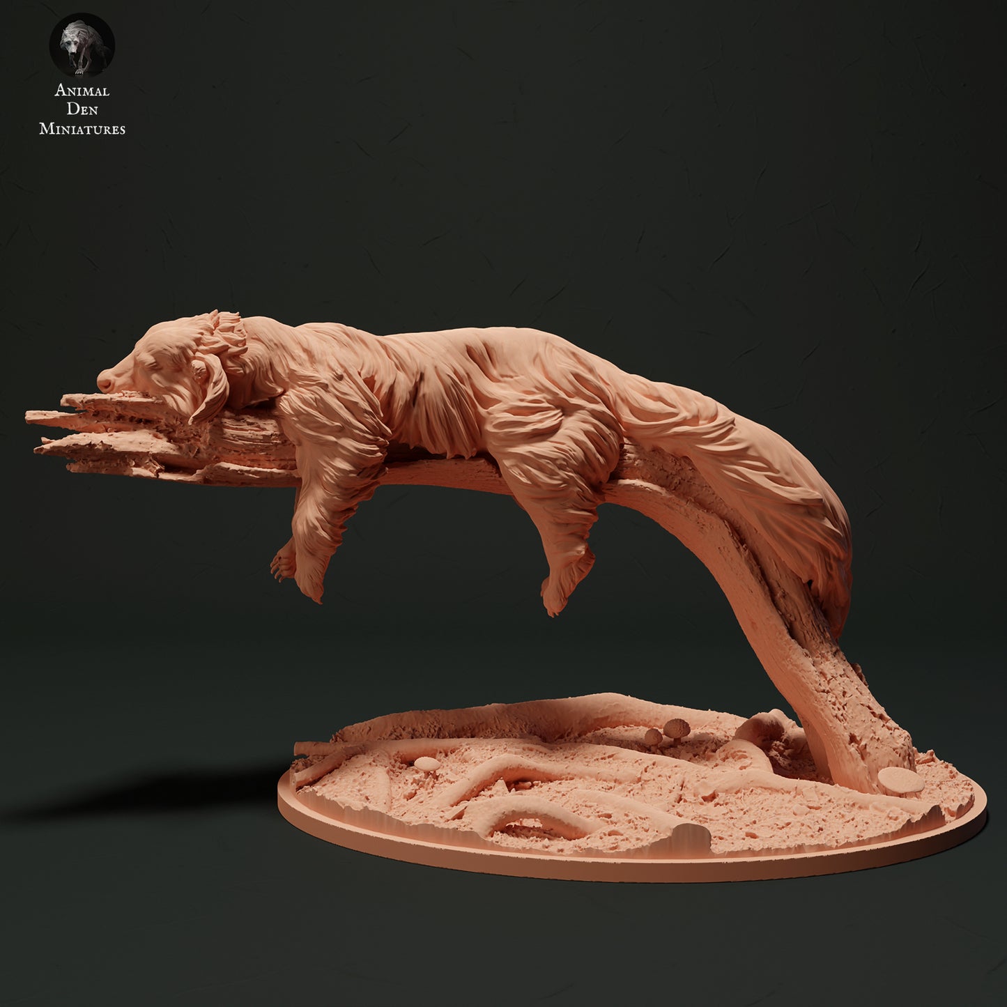 Binturong Sleep - Animal Den Miniatures