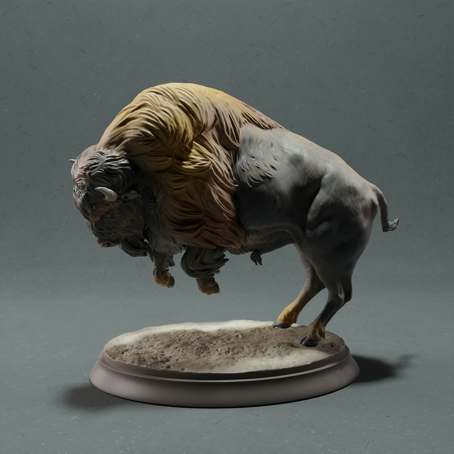 American Bison - Charging - Animal Den Miniatures