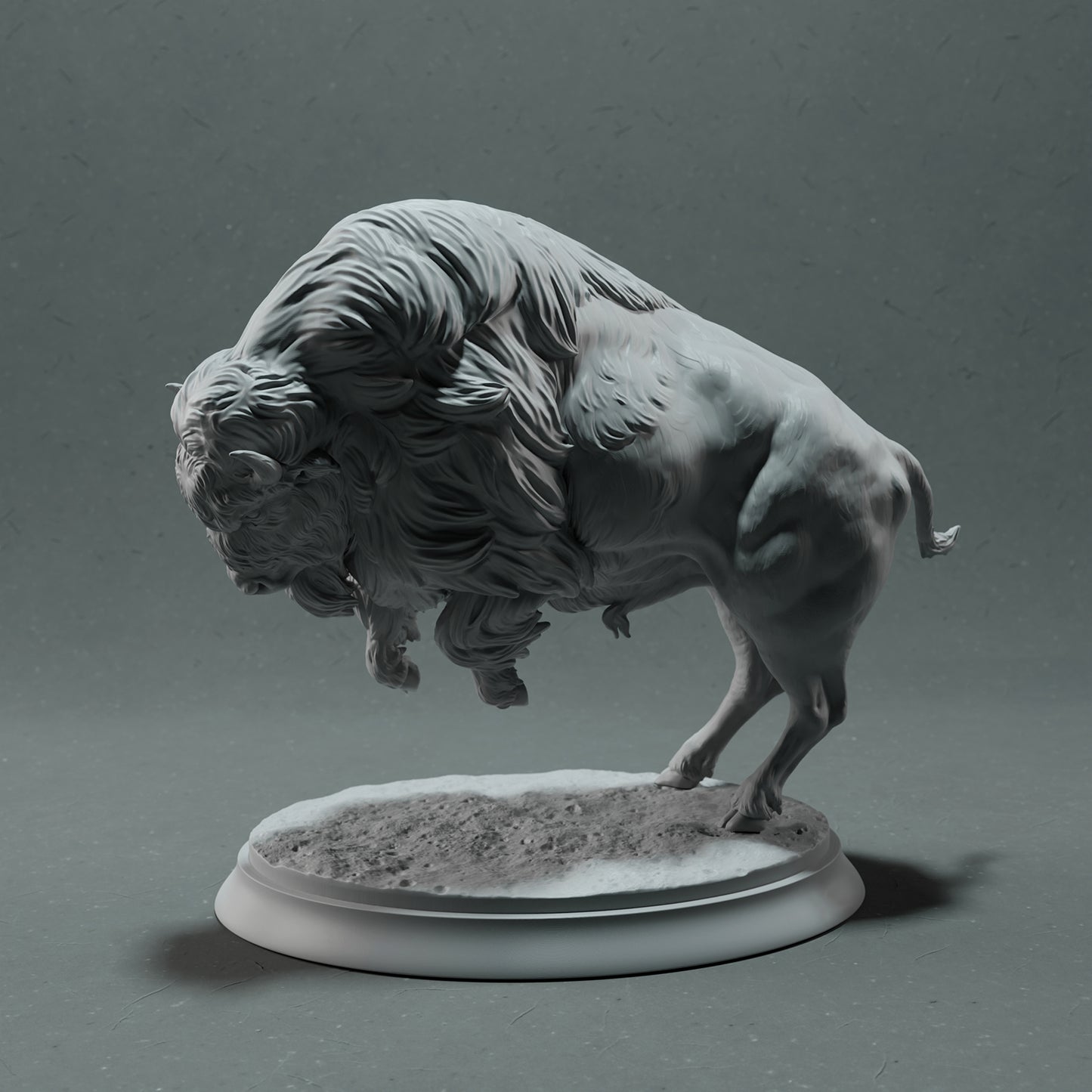 American Bison - Charging - Animal Den Miniatures