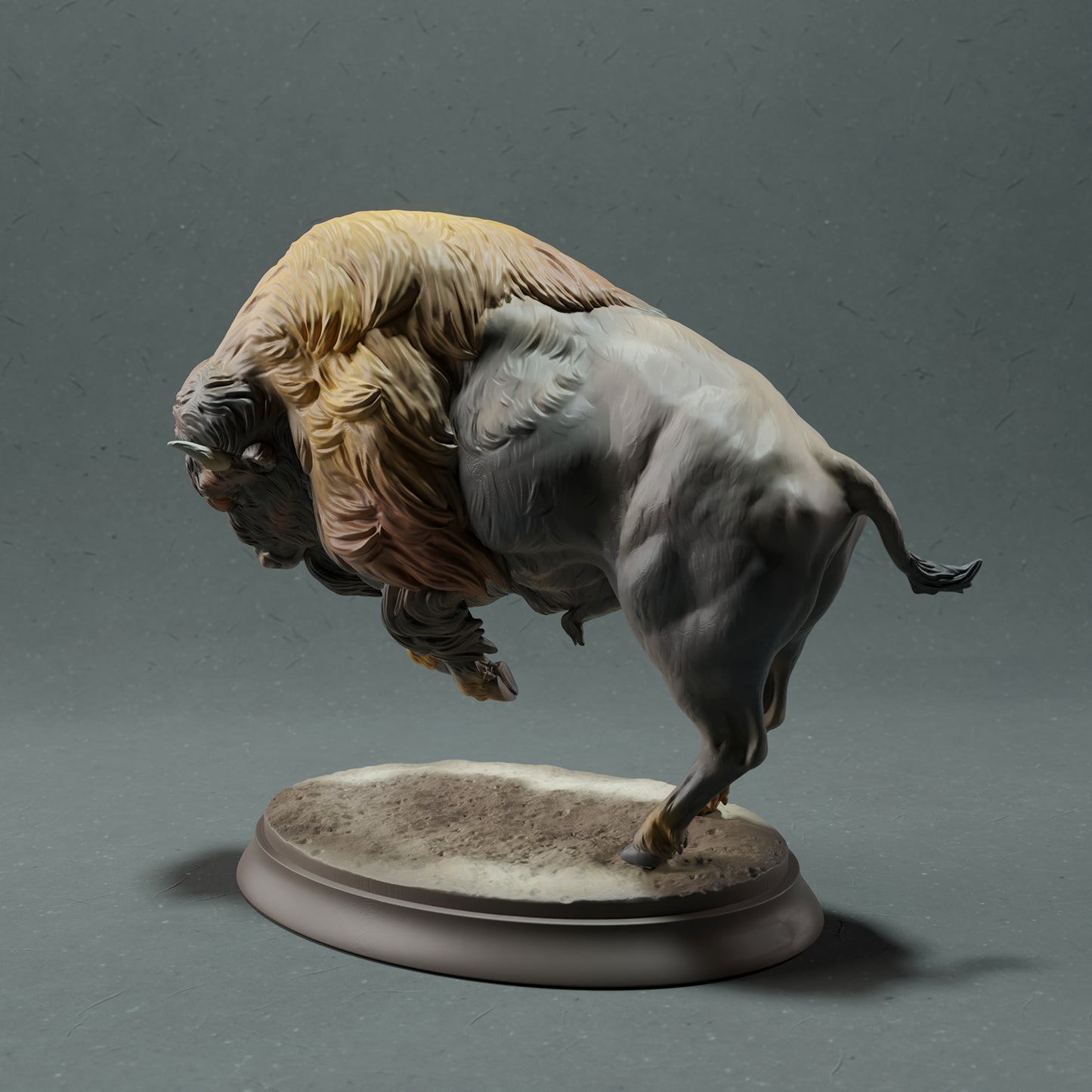 American Bison - Charging - Animal Den Miniatures