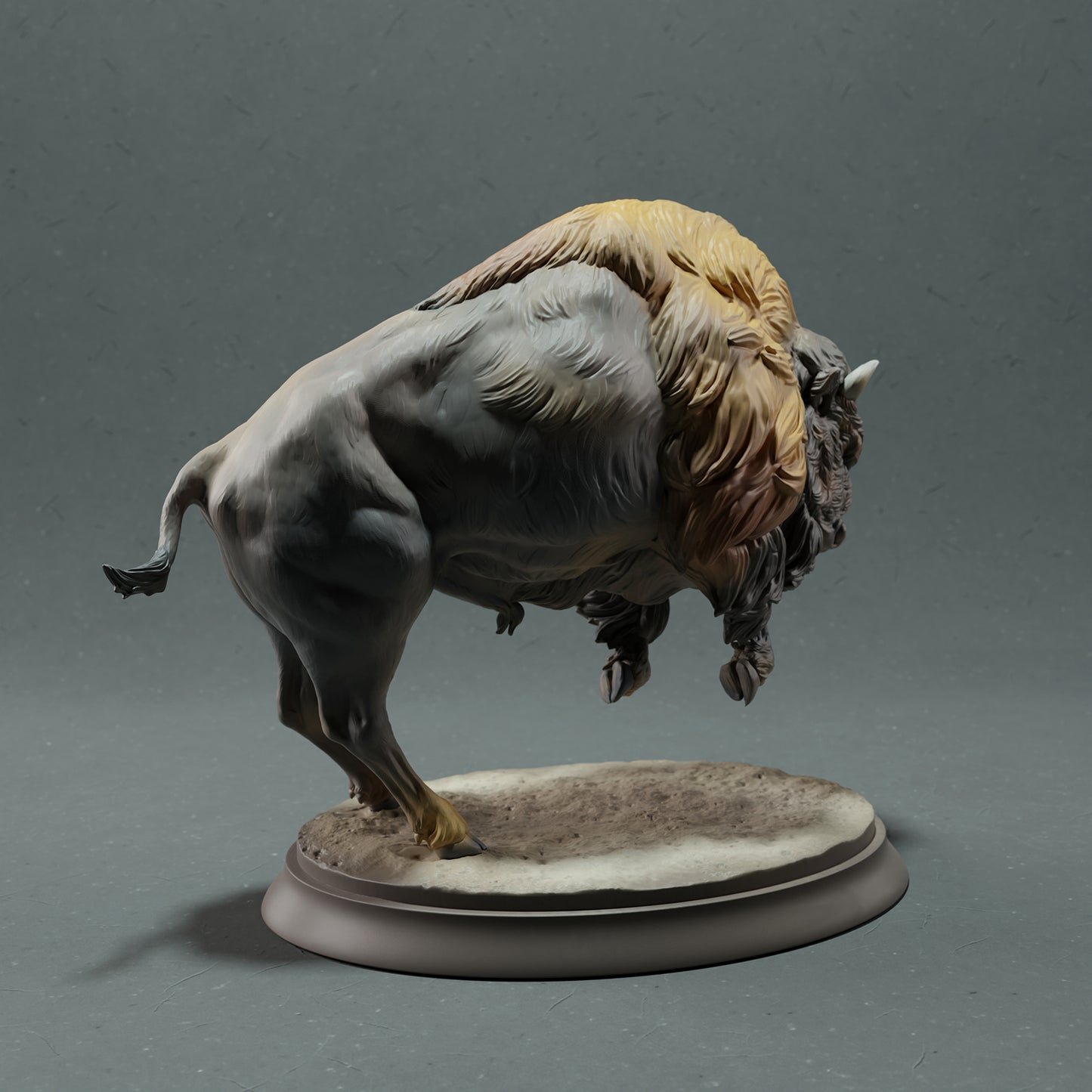 American Bison - Charging - Animal Den Miniatures