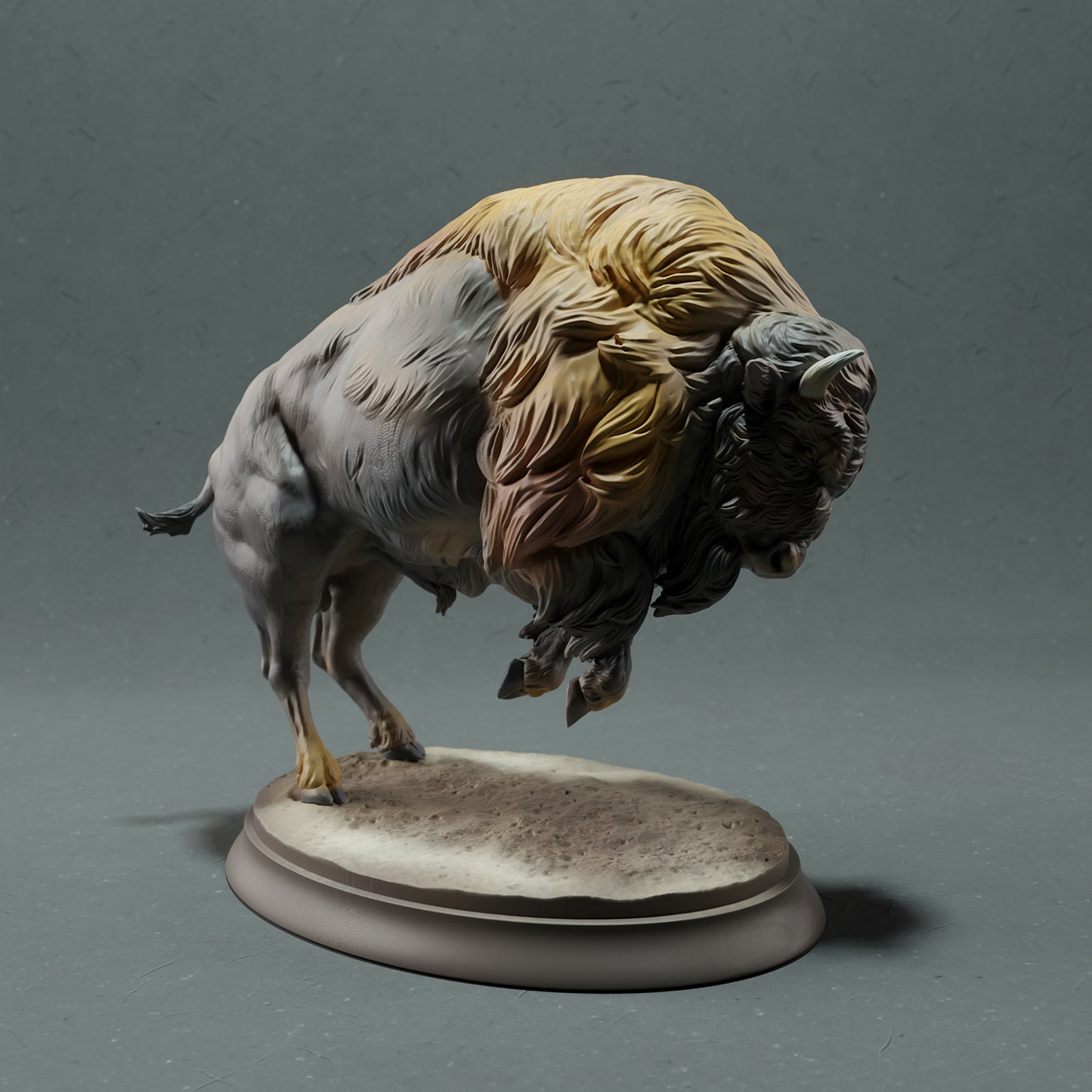 American Bison - Charging - Animal Den Miniatures