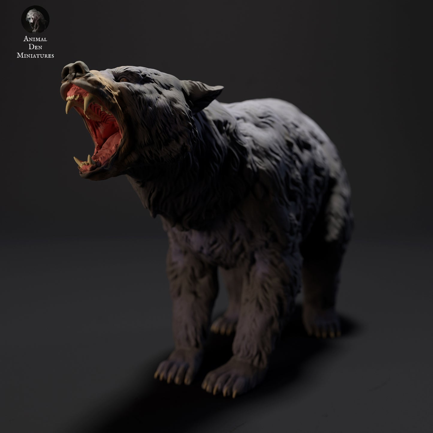 Black Bear Angry - Animal Den Miniatures