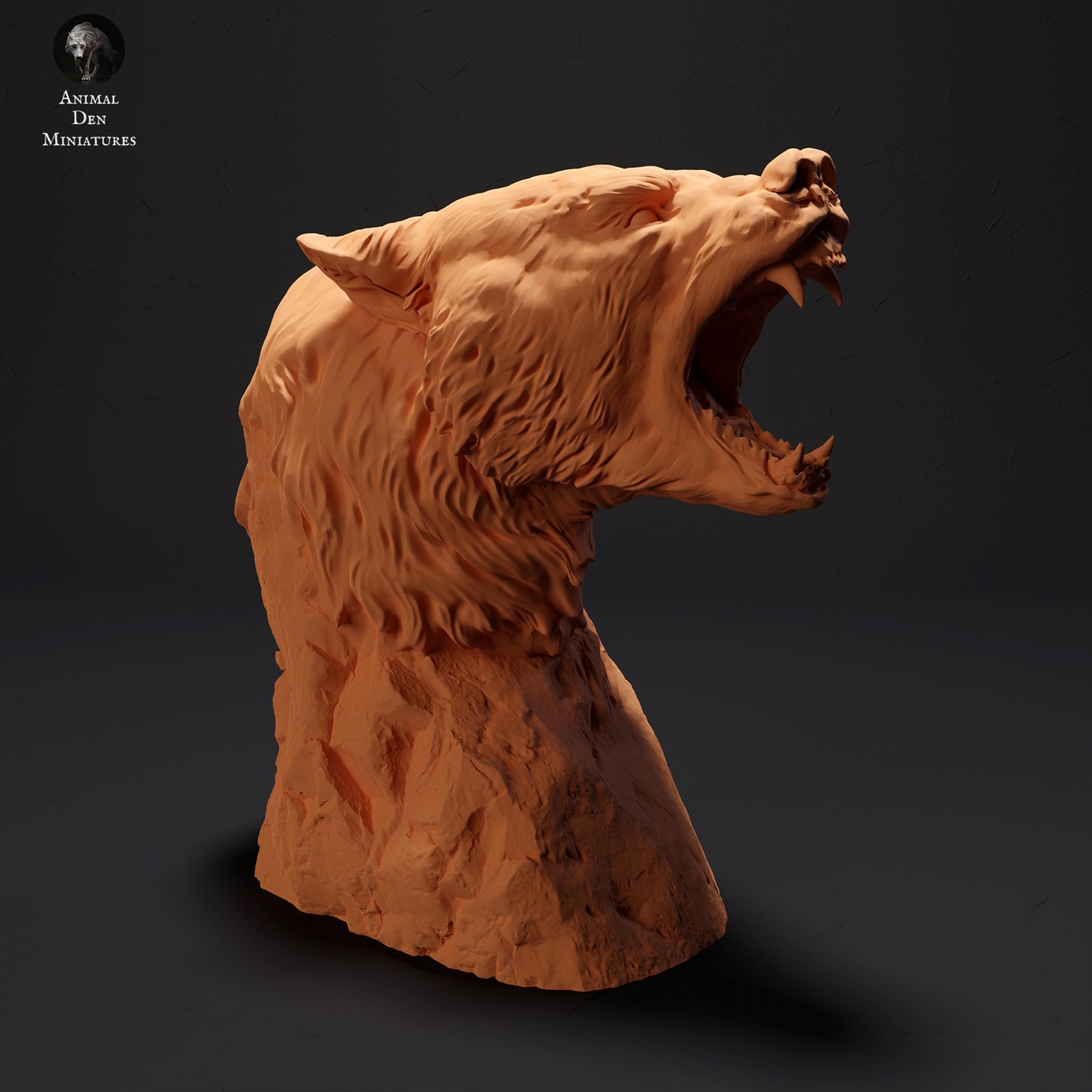 Black Bear Bust - Animal Den Miniatures