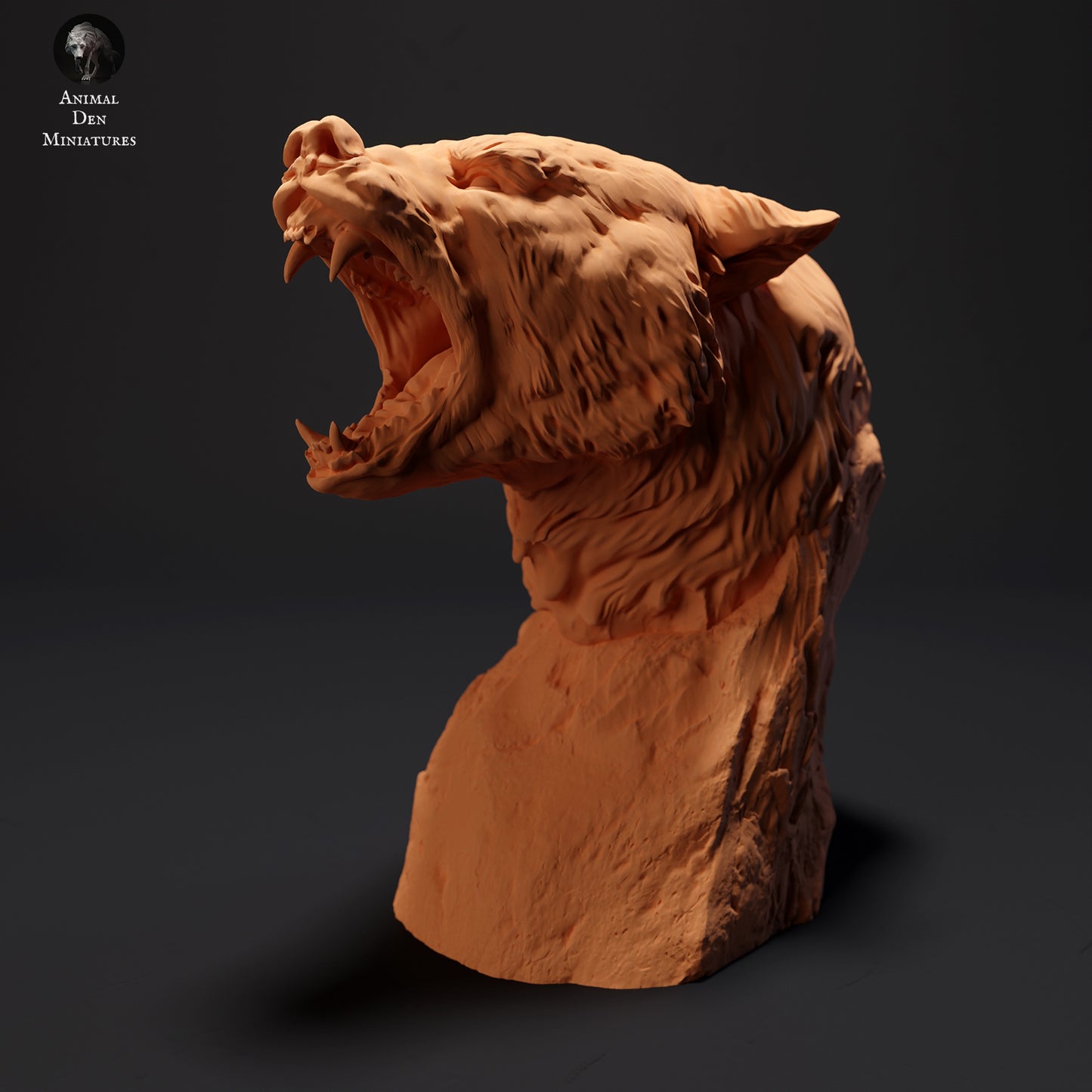 Black Bear Bust - Animal Den Miniatures