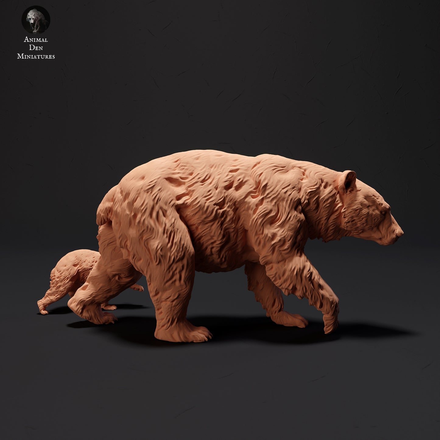 Black Bear and Cub - Animal Den Miniatures