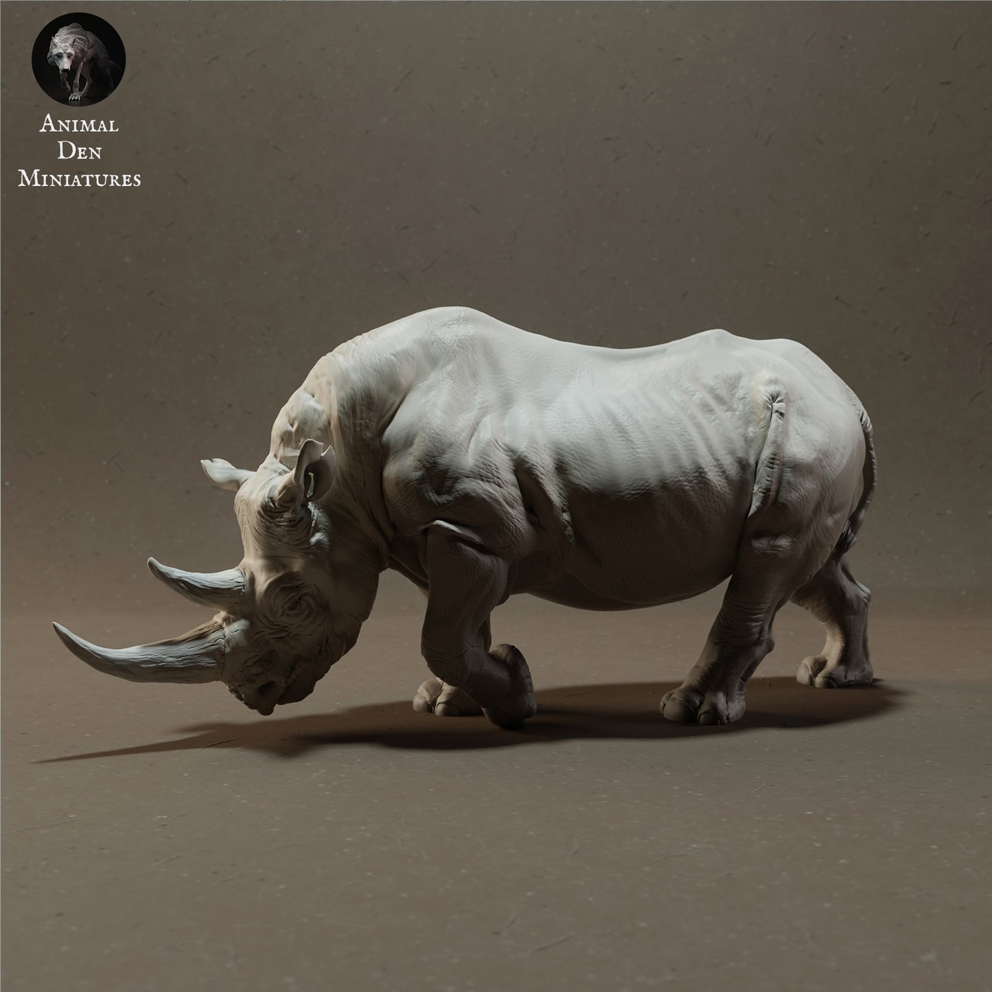 Black Rhino - Animal Den Miniatures