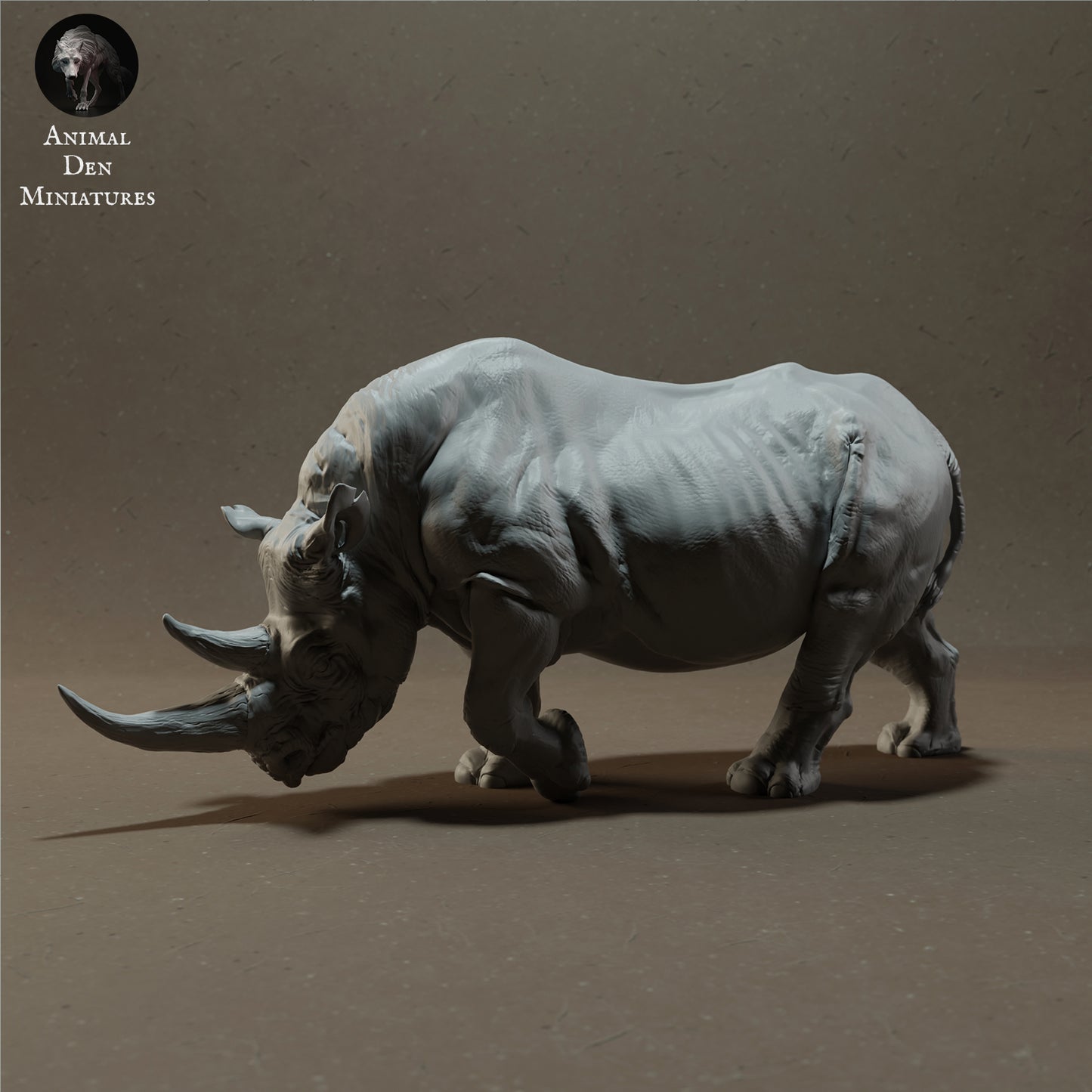 Black Rhino - Animal Den Miniatures