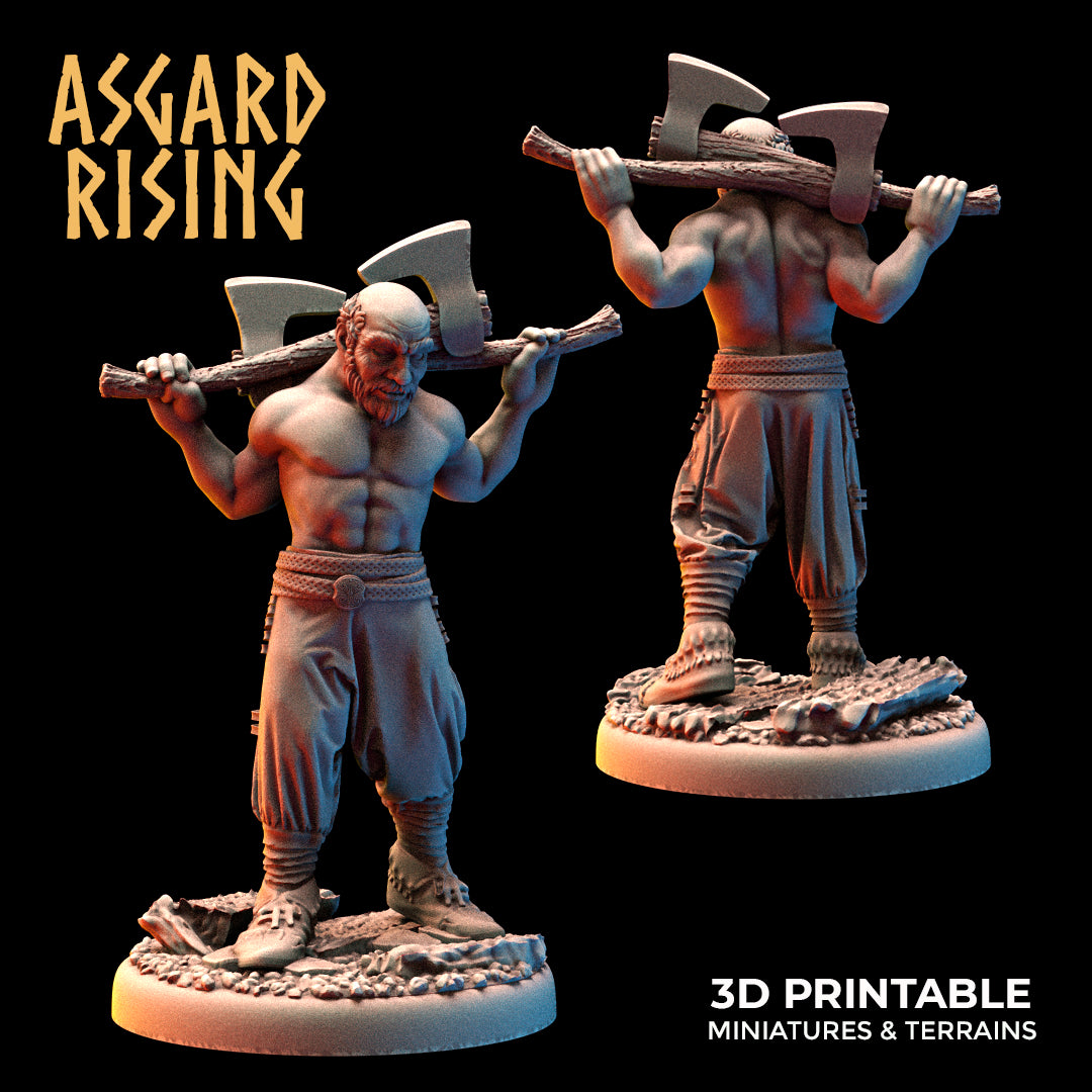 Blacksmith with two axes - Asgard Rising