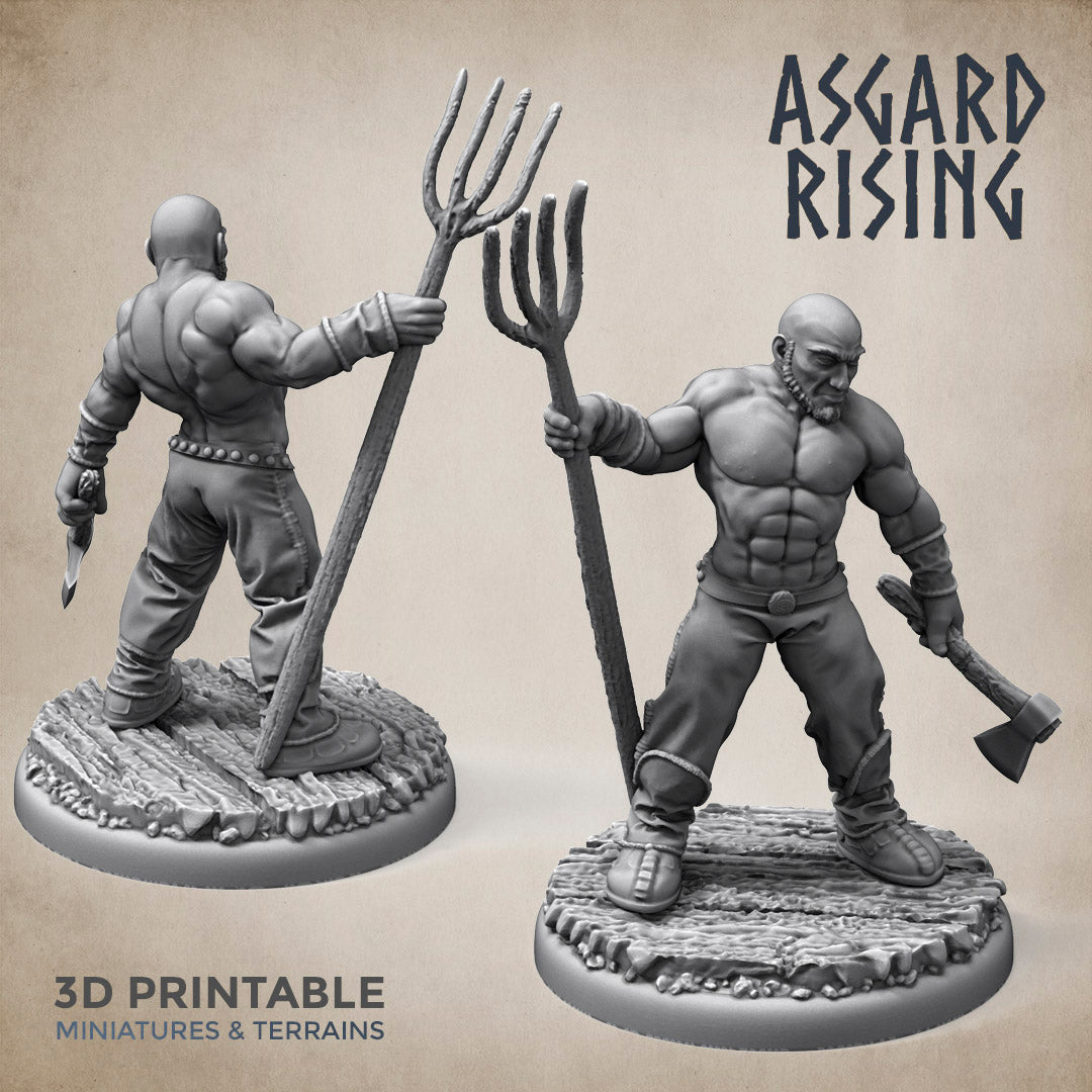 Male Villagers (Militia) - Asgard Rising