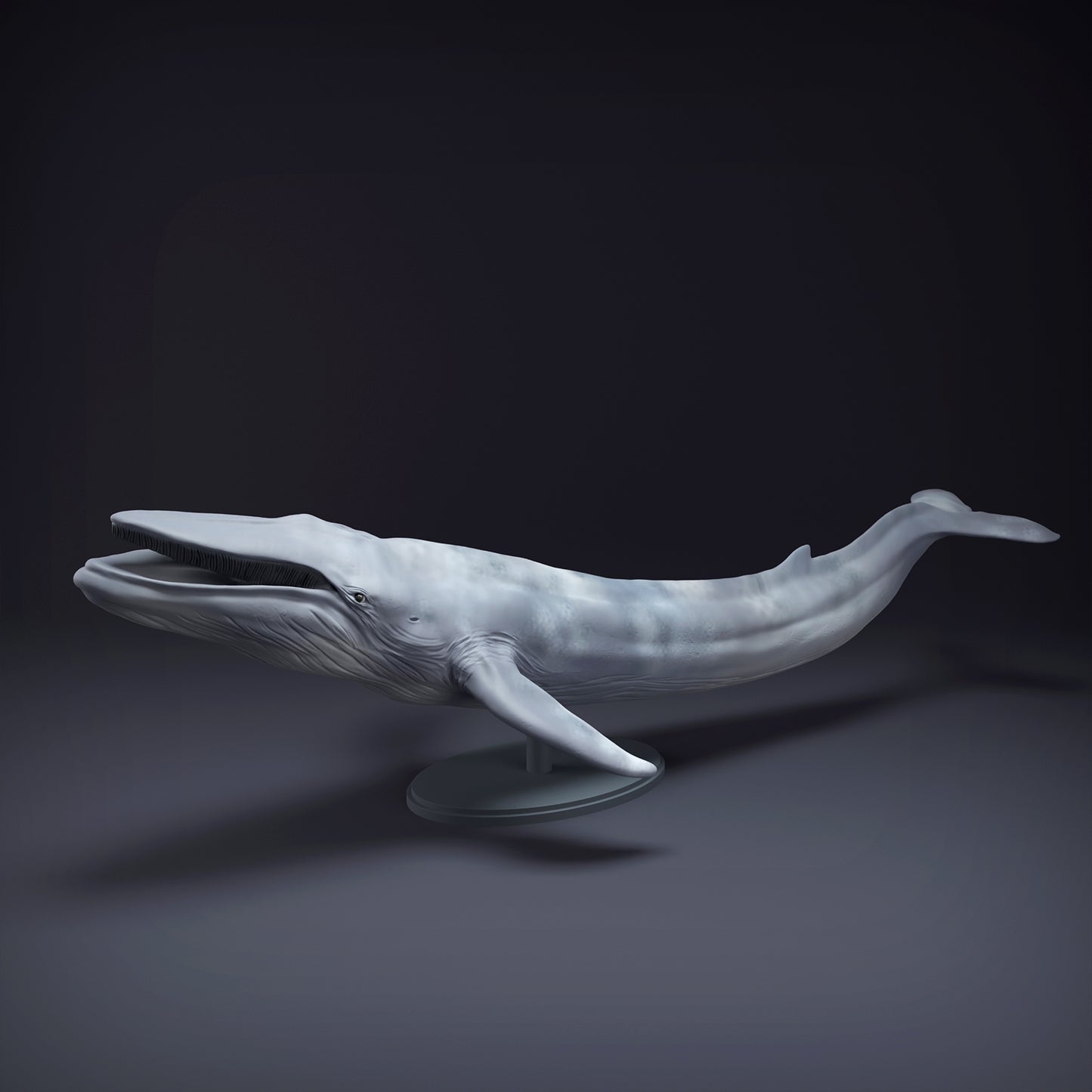 Blue Whale-Mouth Open - Animal Den Miniatures