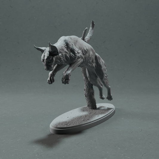 Bobcat / Lynx - Leap - Animal Den Miniatures