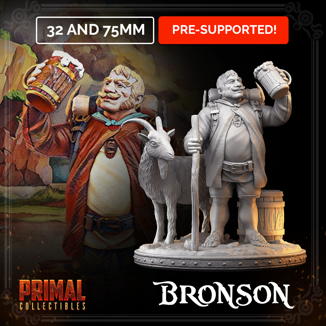 NPC - Bronson - diorama - MASTERS OF DUNGEONS QUEST - Primal Collectibles