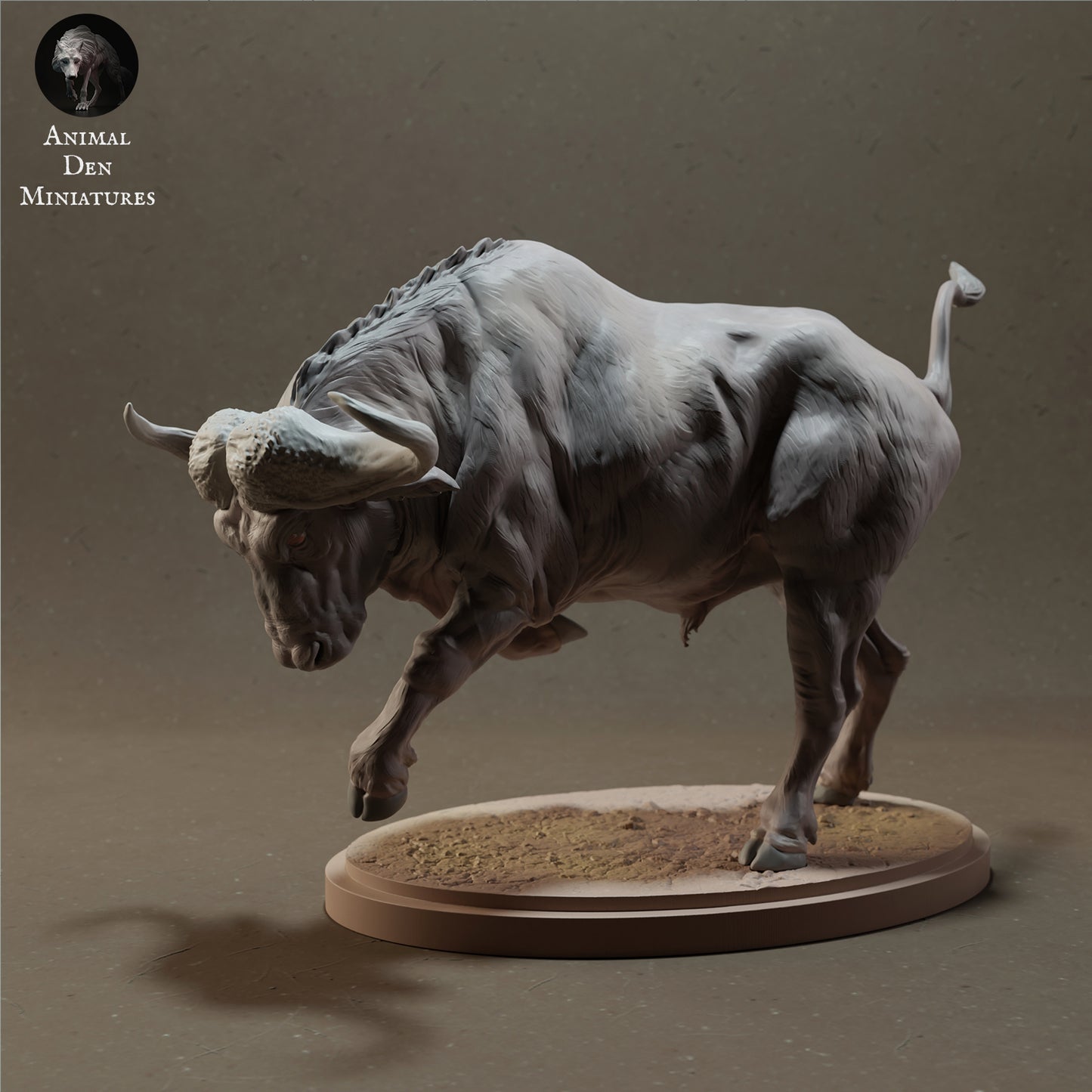 Cape Buffalo Charging - Animal Den Miniatures