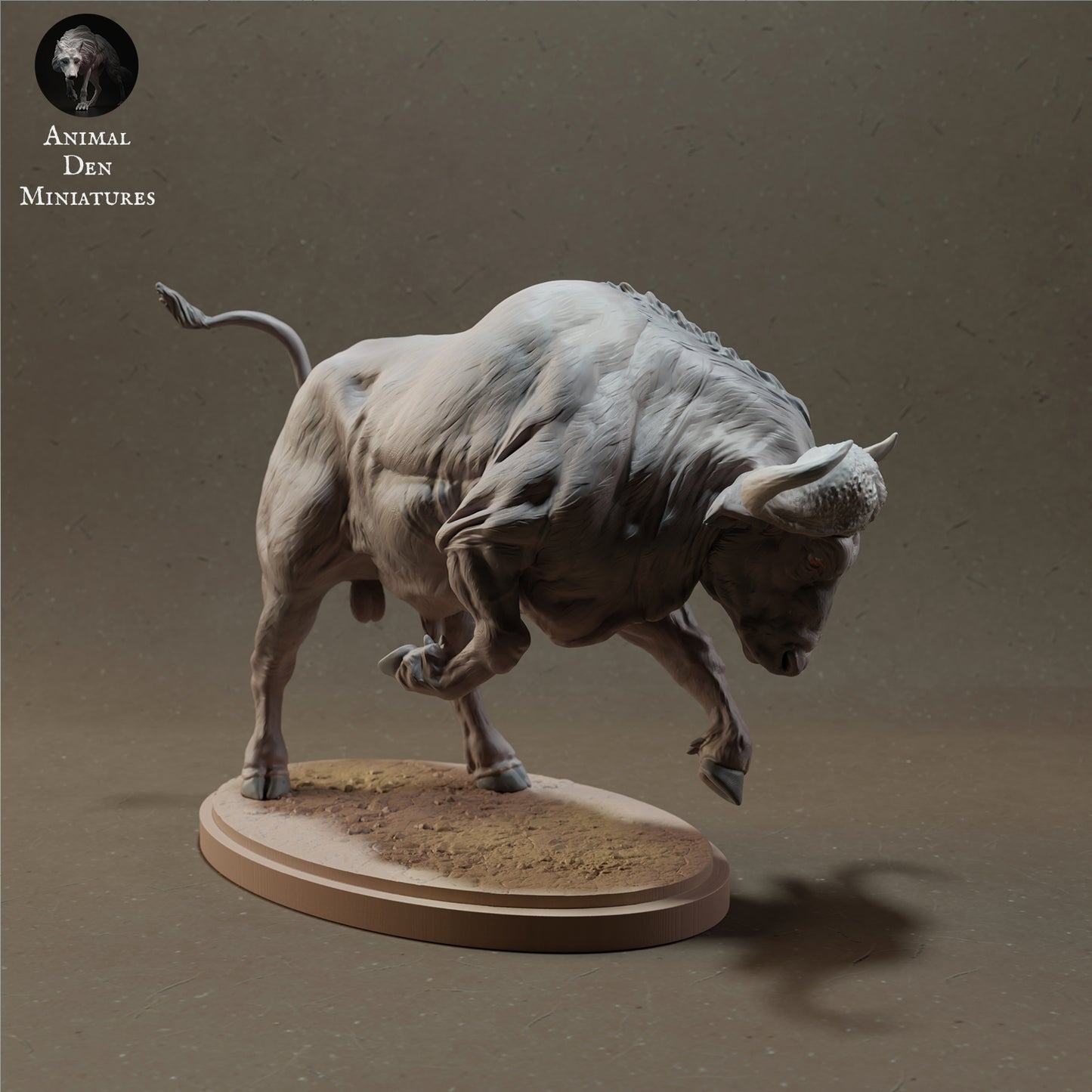 Cape Buffalo Charging - Animal Den Miniatures