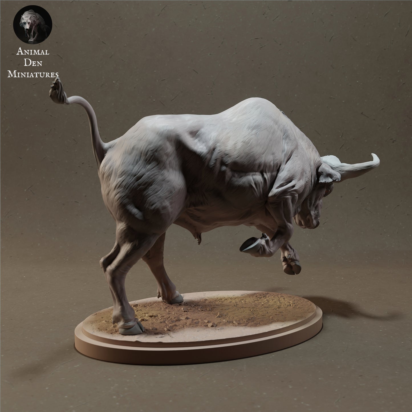 Cape Buffalo Charging - Animal Den Miniatures