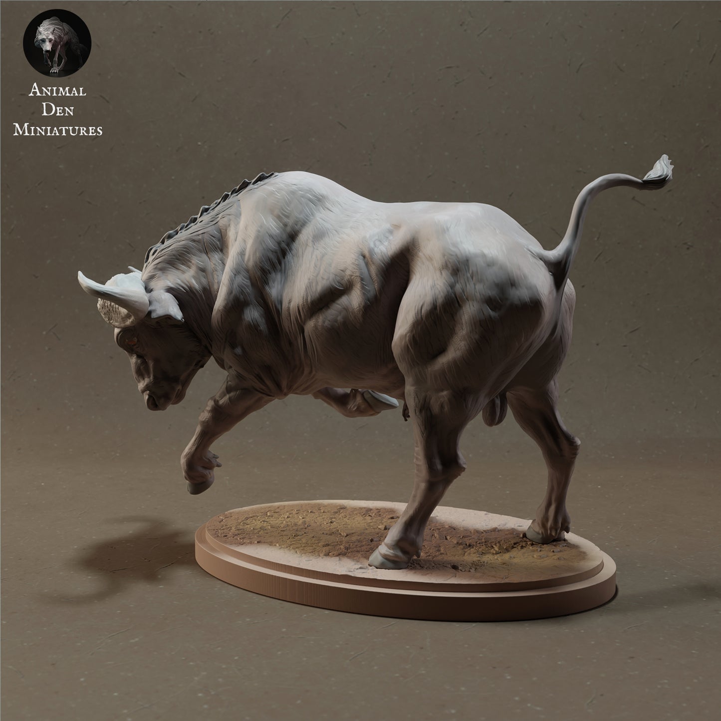 Cape Buffalo Charging - Animal Den Miniatures