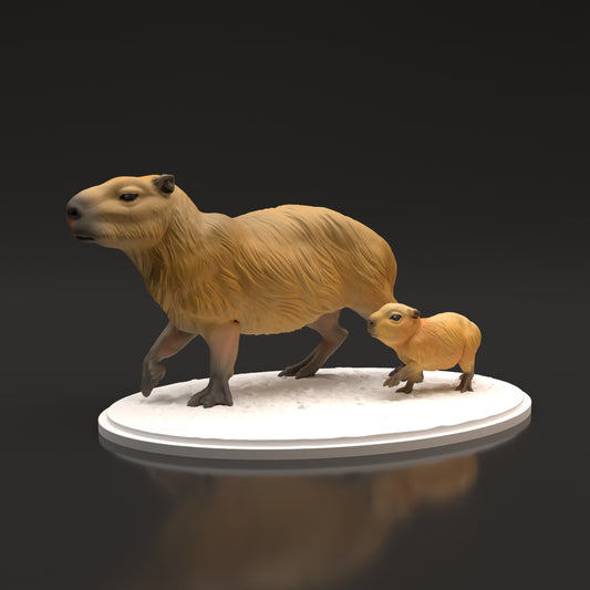 Capybaras - Animal Den Miniatures