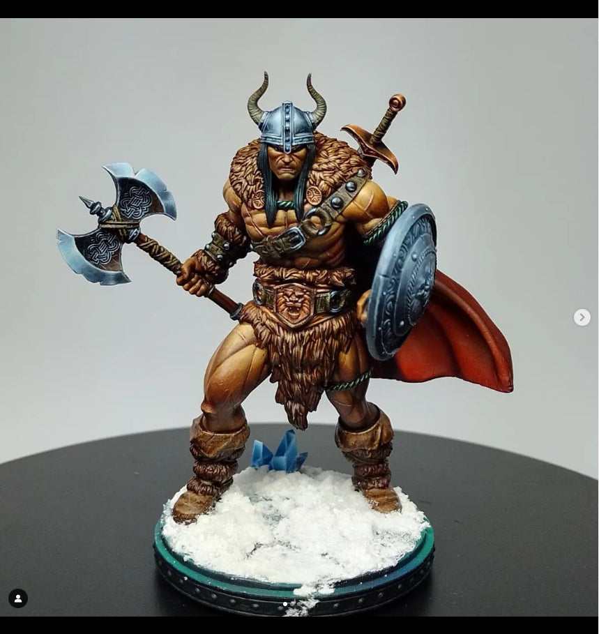 Barbarian - Kreyvos - FREEZING DARKNESS - MASTERS OF DUNGEONS QUEST - Primal Collectibles