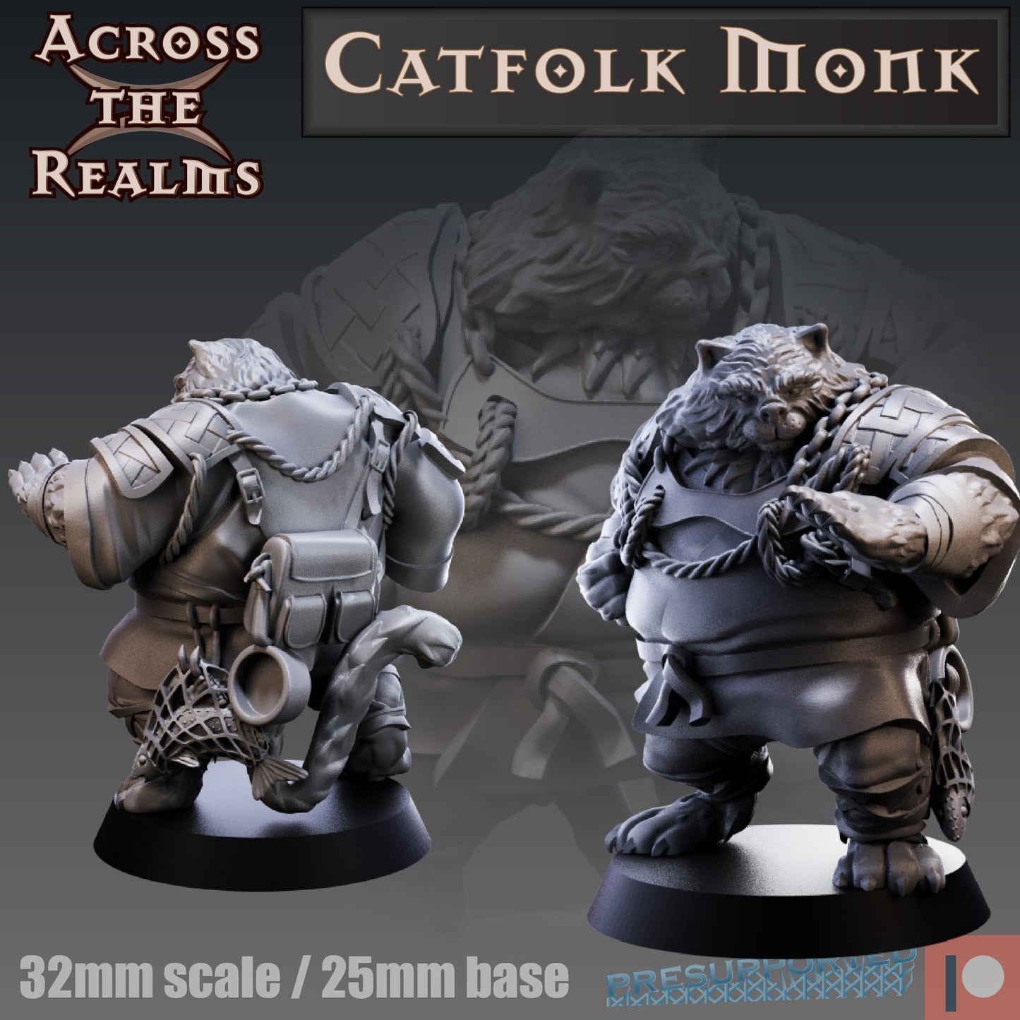 1x Catfolk Monk - Across the Realms