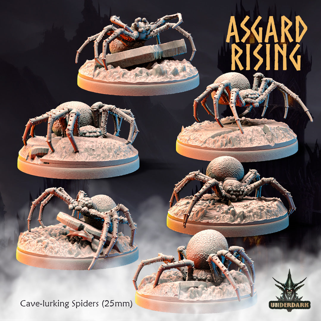 Cave-lurking Spiders (25mm)  - Asgard Rising