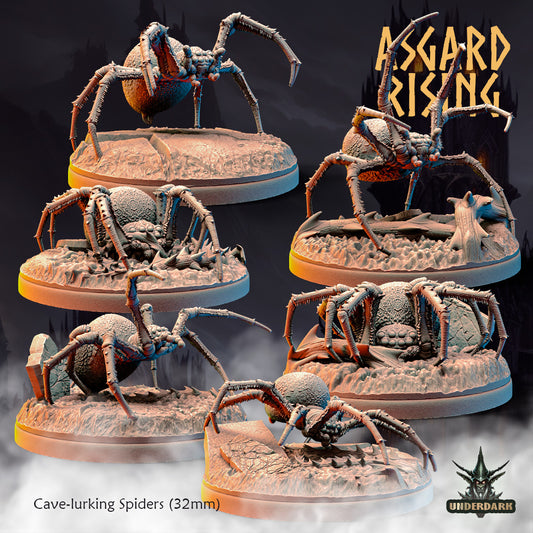 Cave-lurking Spiders (32mm) - Asgard Rising