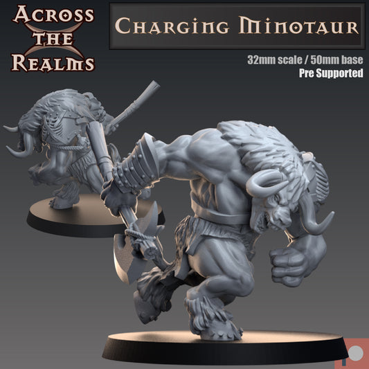 1x Charging Minotaur - Across the Realms