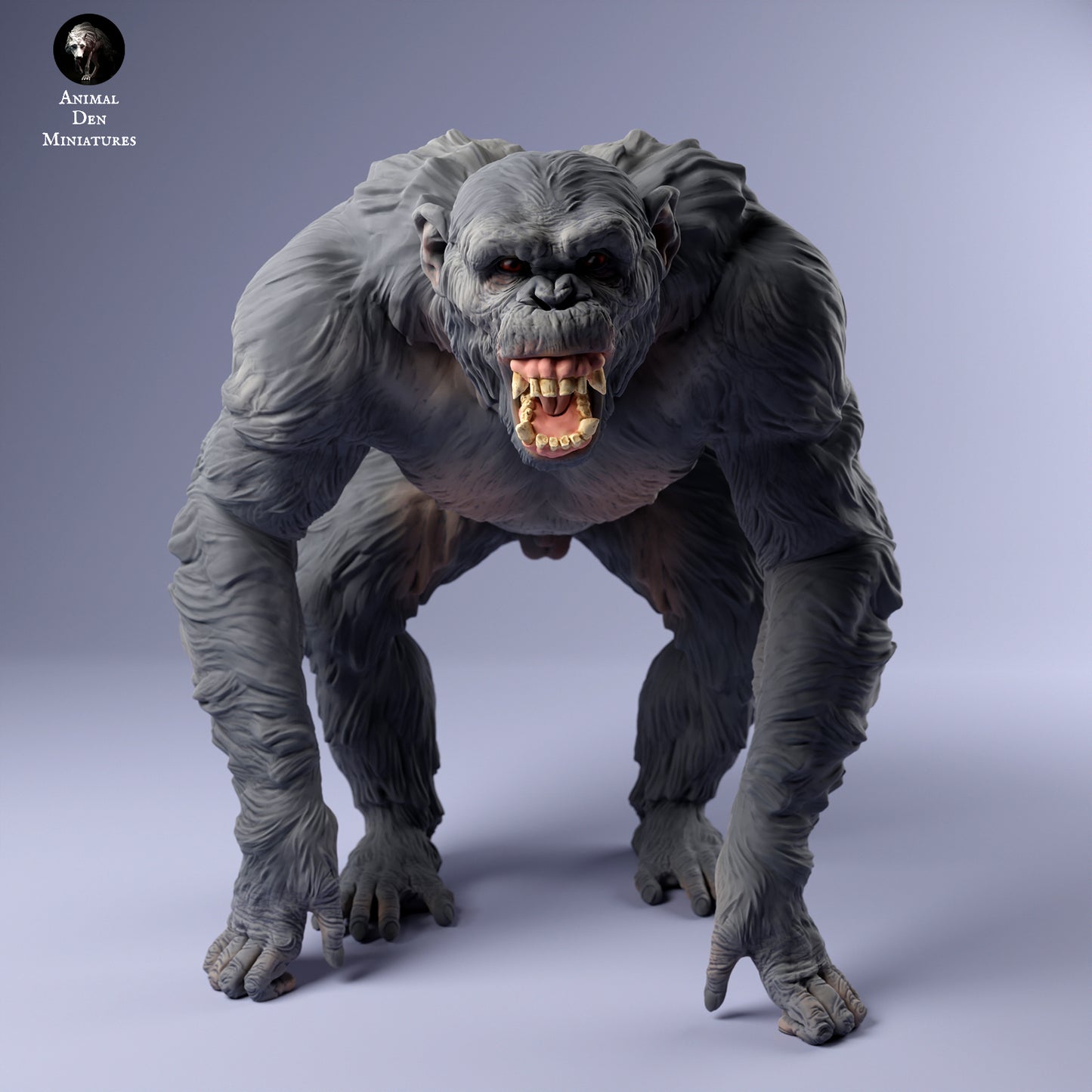 Common Chimpanzee Angry - Animal Den Miniatures