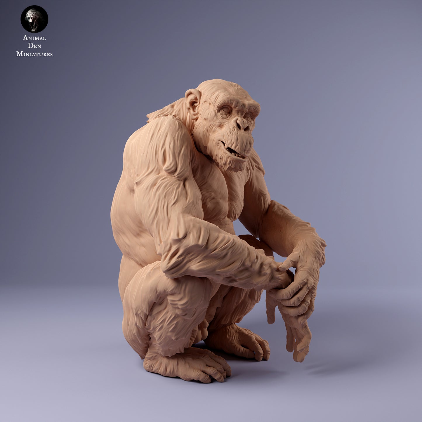 Common Chimpanzee Male Sitting - Animal Den Miniatures