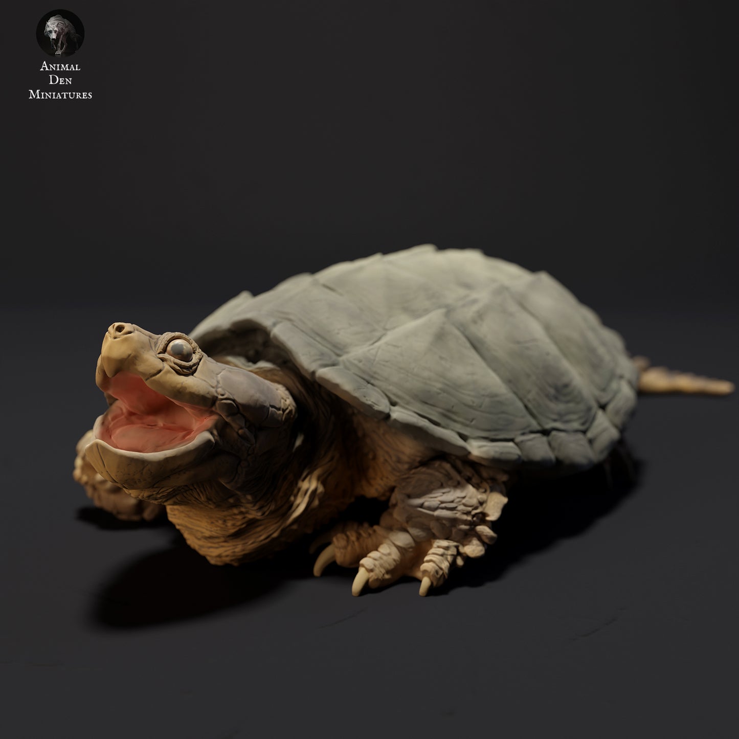 Common Snapping Turtle Aggressive - Animal Den Miniatures