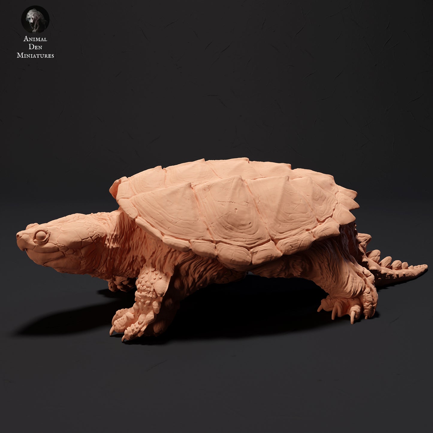 Common Snapping Turtle Walking - Animal Den Miniatures