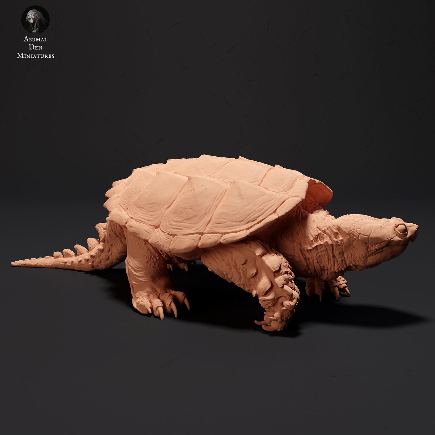 Common Snapping Turtle Walking - Animal Den Miniatures