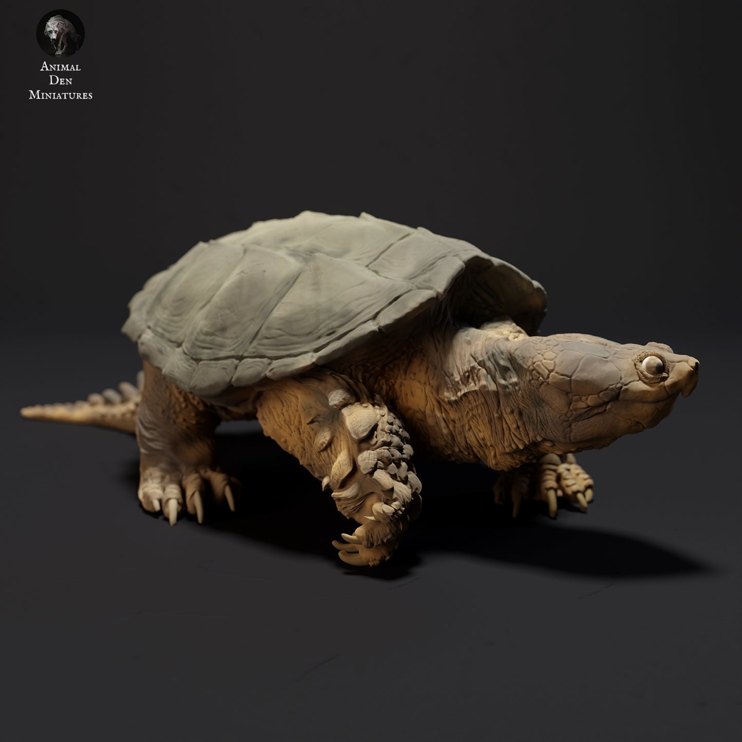 Common Snapping Turtle Walking - Animal Den Miniatures