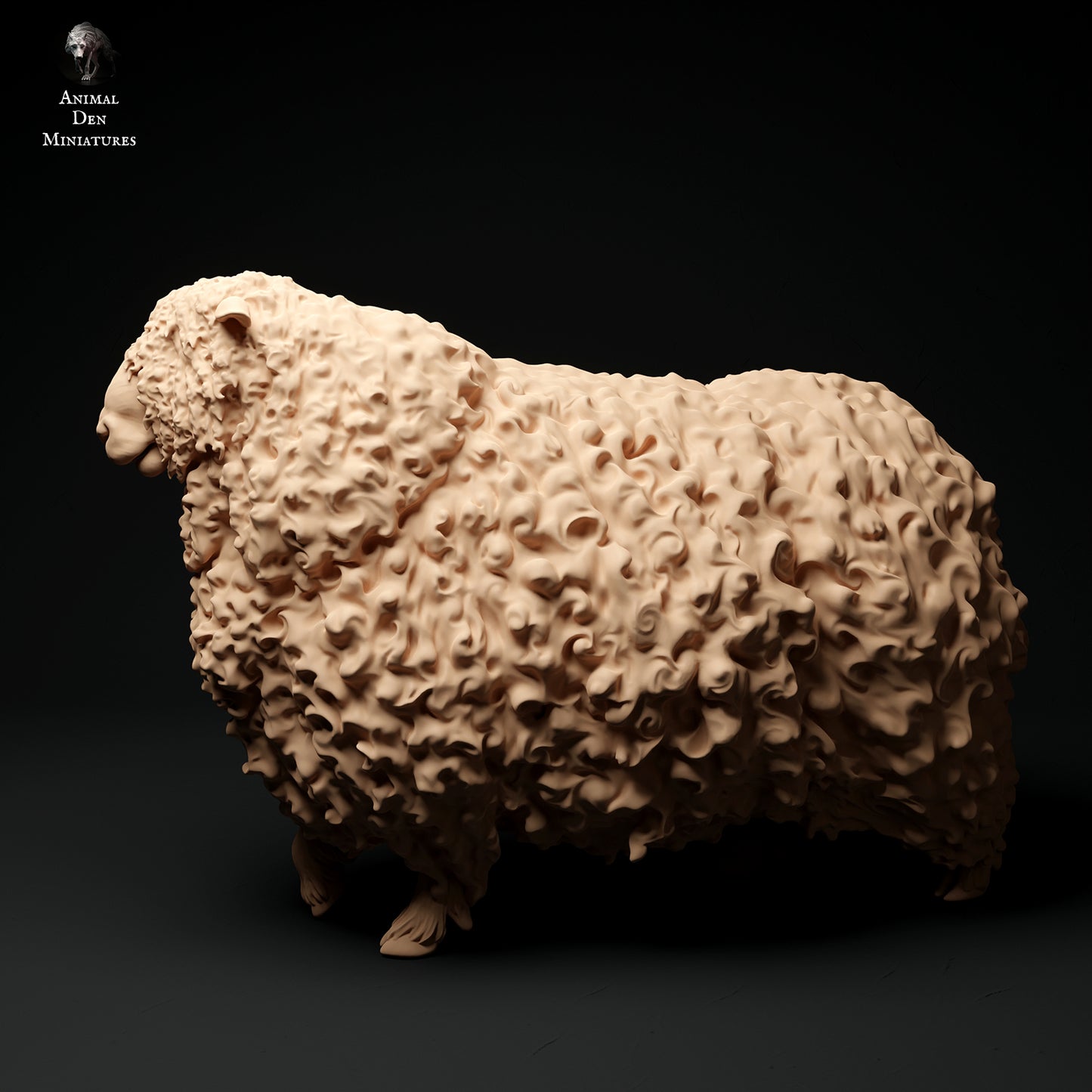 Devon and Cornwall Longwool Ram Walking - Animal Den Miniatures