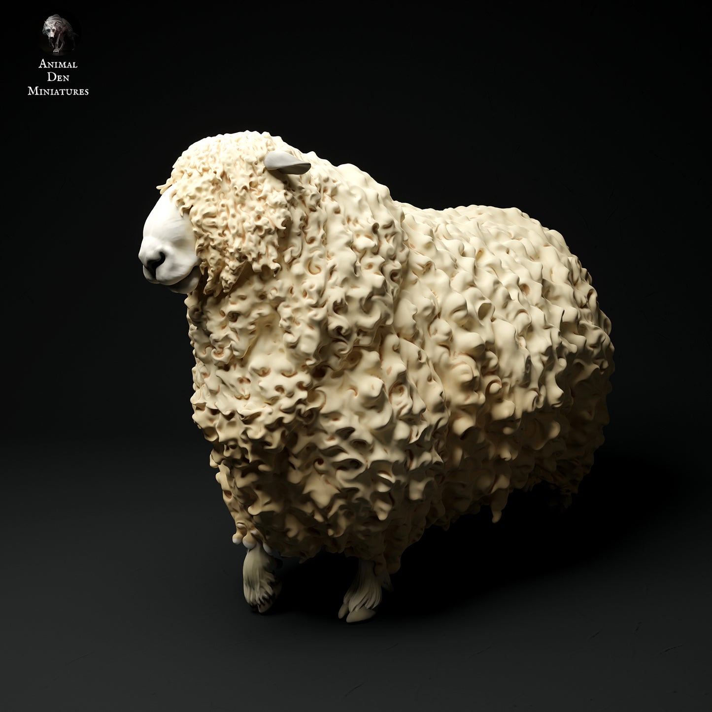 Devon and Cornwall Longwool Ram Walking - Animal Den Miniatures