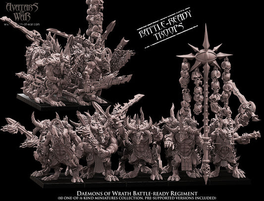 Daemons of Wrath Battle-Ready regiment (10 Daemons) - Avatars of War