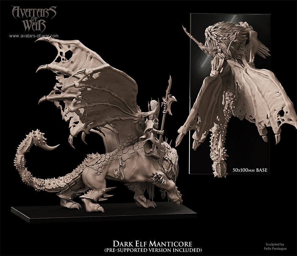 Dark Elf Manticore - Avatars of War