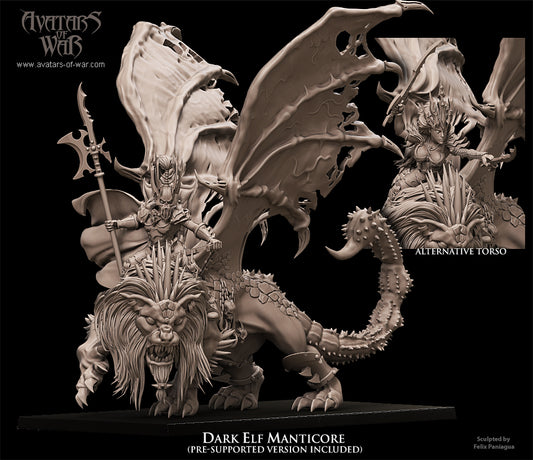 Dark Elf Manticore - Avatars of War