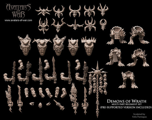 10x Daemons of Wrath multi-part regiment - Avatars of War