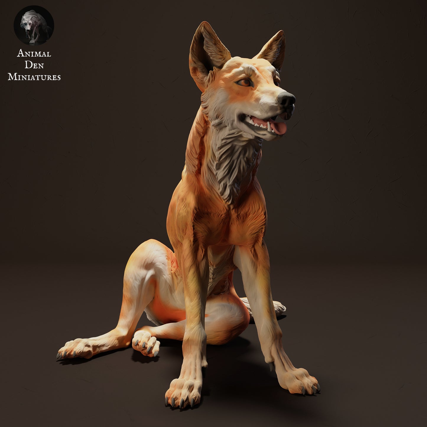 Dingo Sit - Animal Den Miniatures