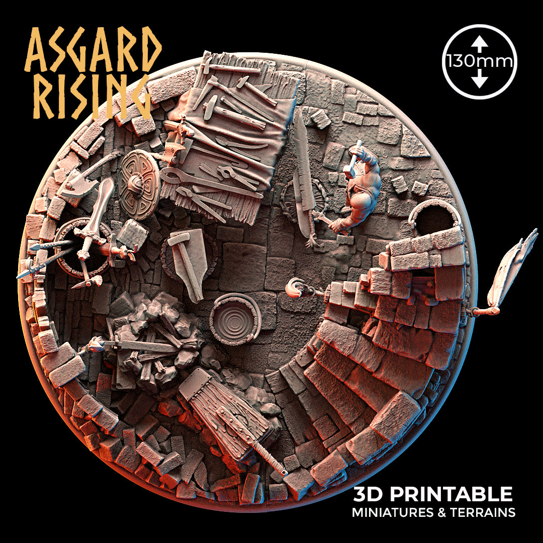 Riddle of Steel Diorama - Asgard Rising