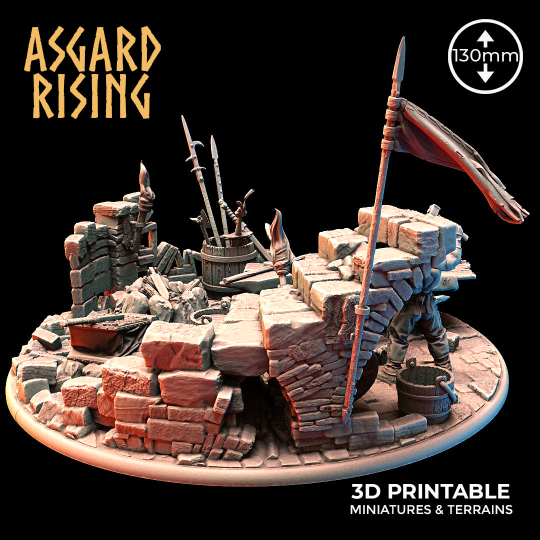 Riddle of Steel Diorama - Asgard Rising