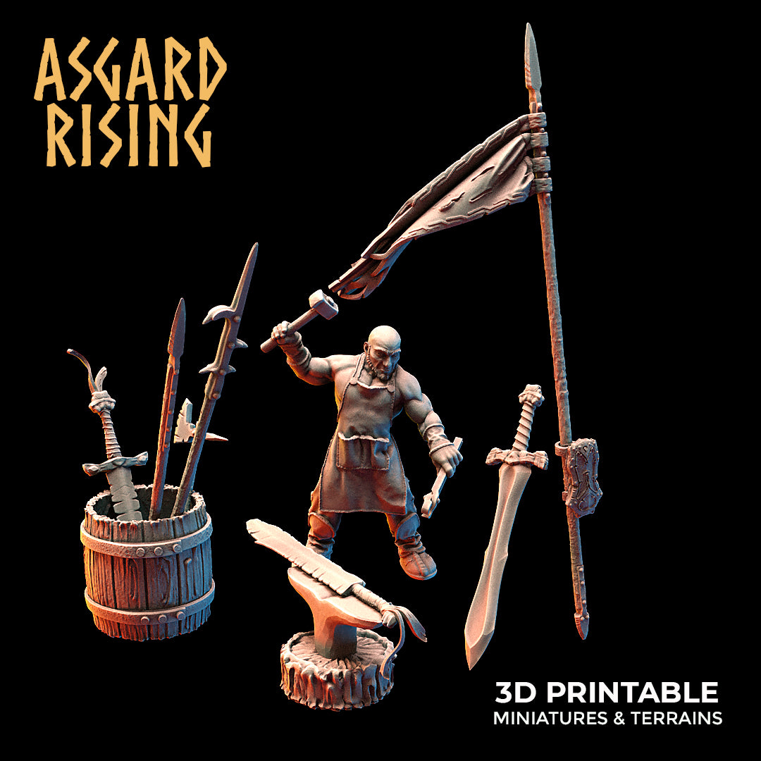 Riddle of Steel Diorama - Asgard Rising