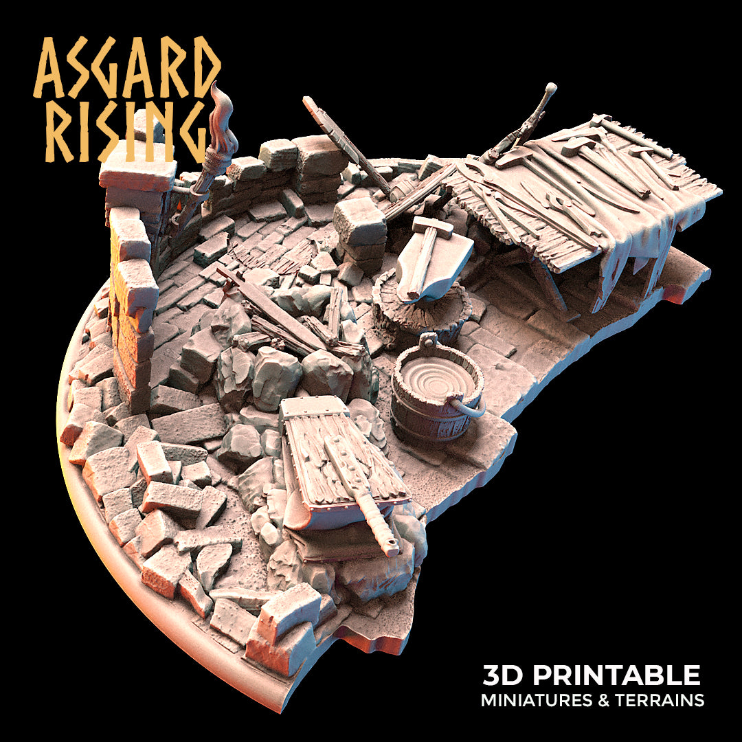 Riddle of Steel Diorama - Asgard Rising