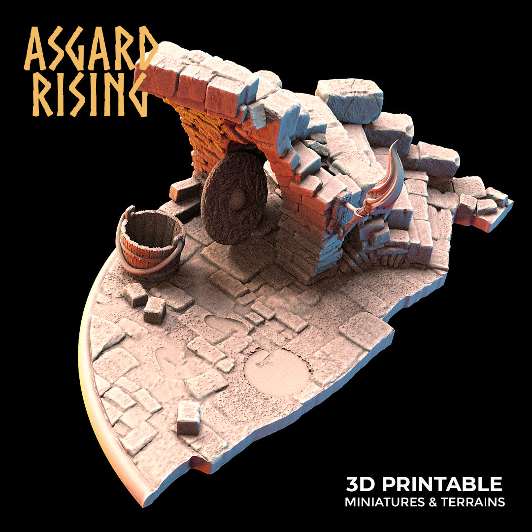 Riddle of Steel Diorama - Asgard Rising