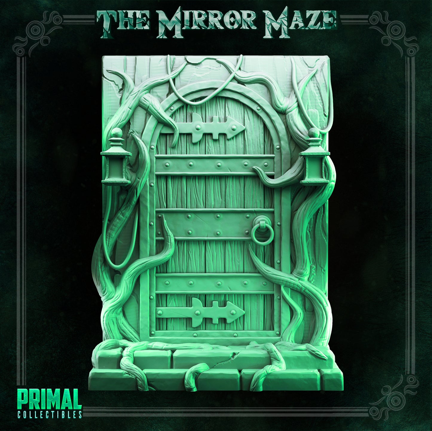 Trapdoor & Wooden door - THE MIRROR MAZE - MASTERS OF DUNGEONS QUEST - Primal Collectibles