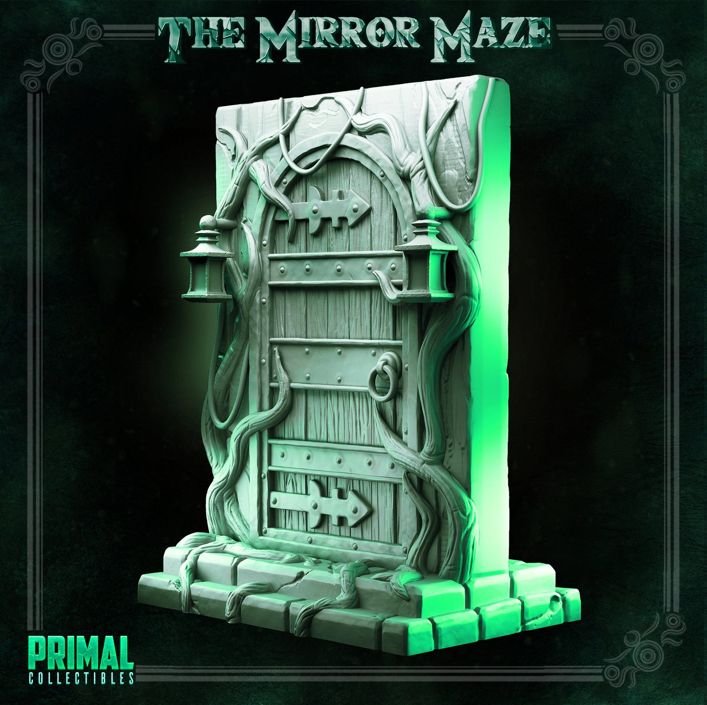 Trapdoor & Wooden door - THE MIRROR MAZE - MASTERS OF DUNGEONS QUEST - Primal Collectibles